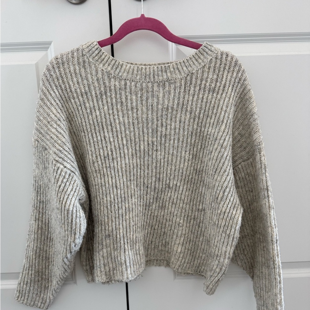 Topshop Ribbed Knit Sweater